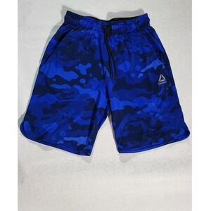 Reebok Athletic‎ Shorts Camo Print Training Gym Workout Blue Mens S